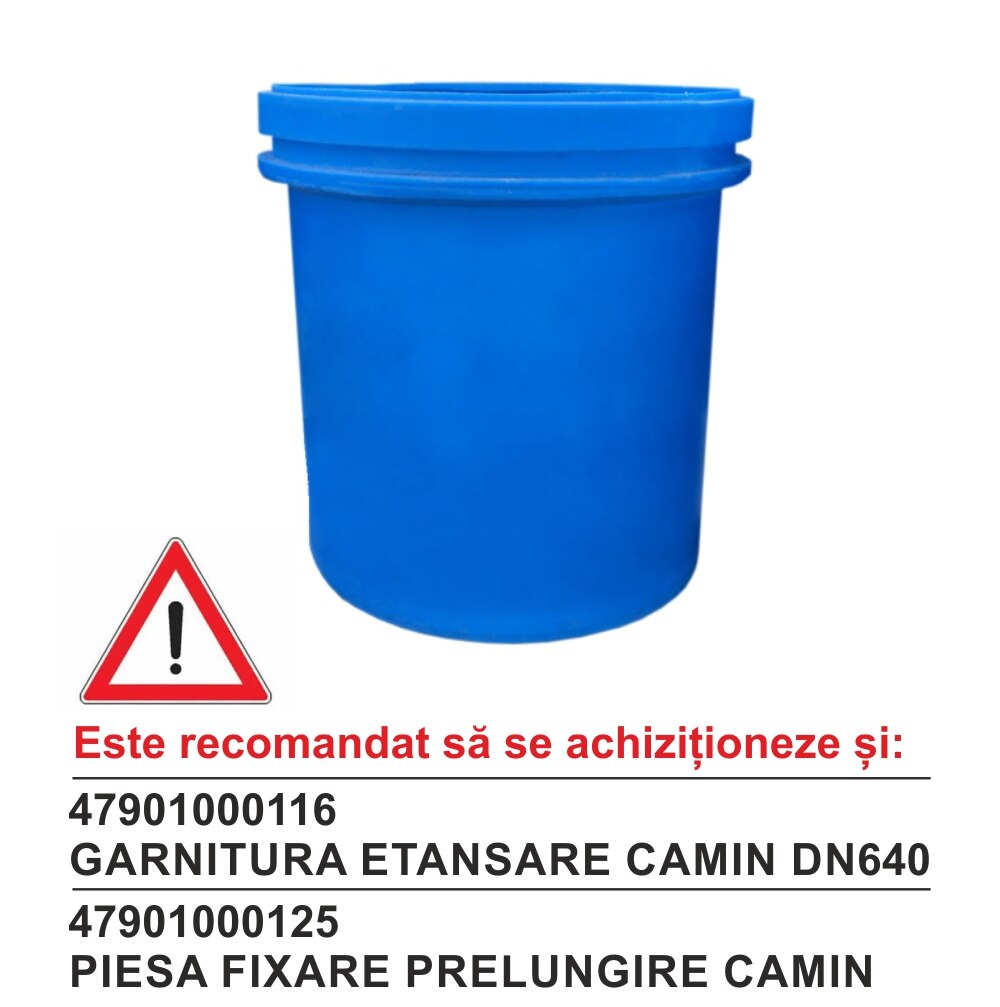 Suprainaltare rezervor subteran 3000l VALROM, polietilena, albastru