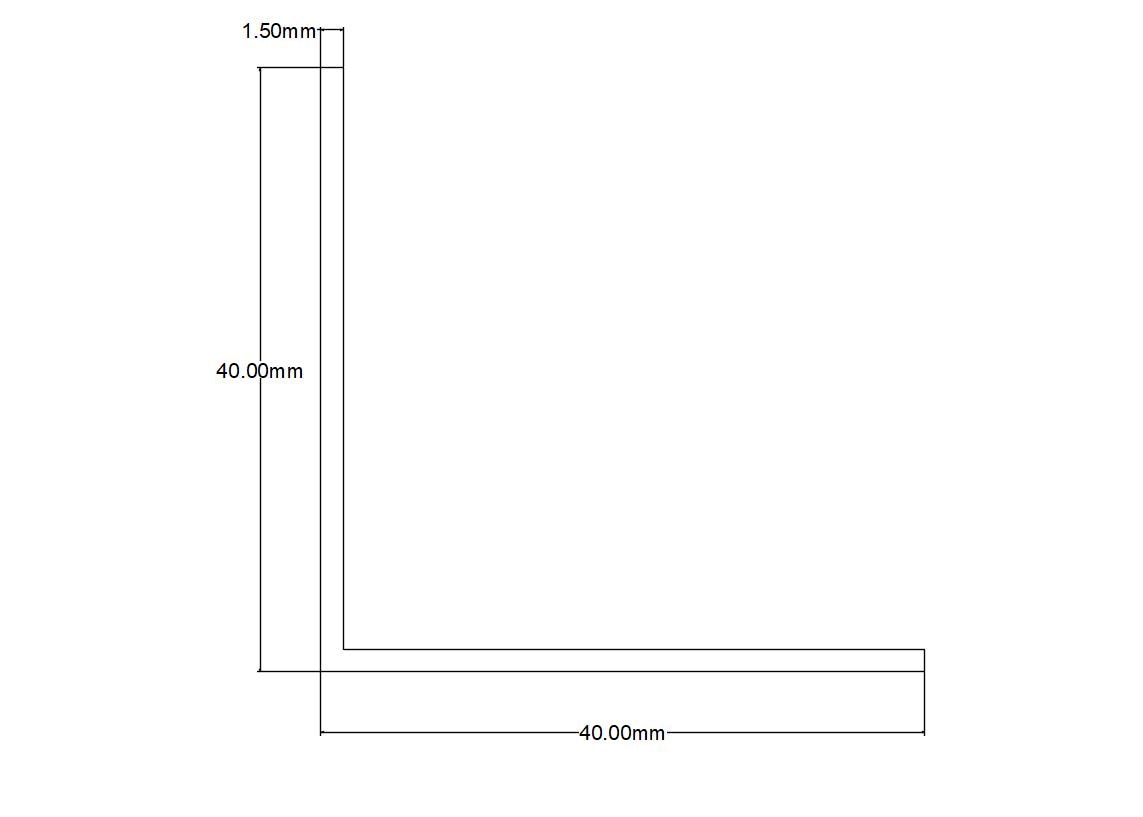 CORNIER ALU BRUT 40X40X1.5MM 1M