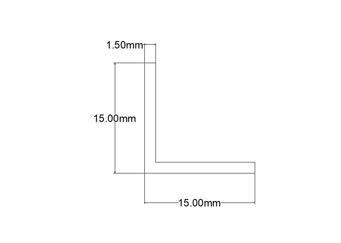 CORNIER ALU ANOD 15X15X1.5MM 2.5M