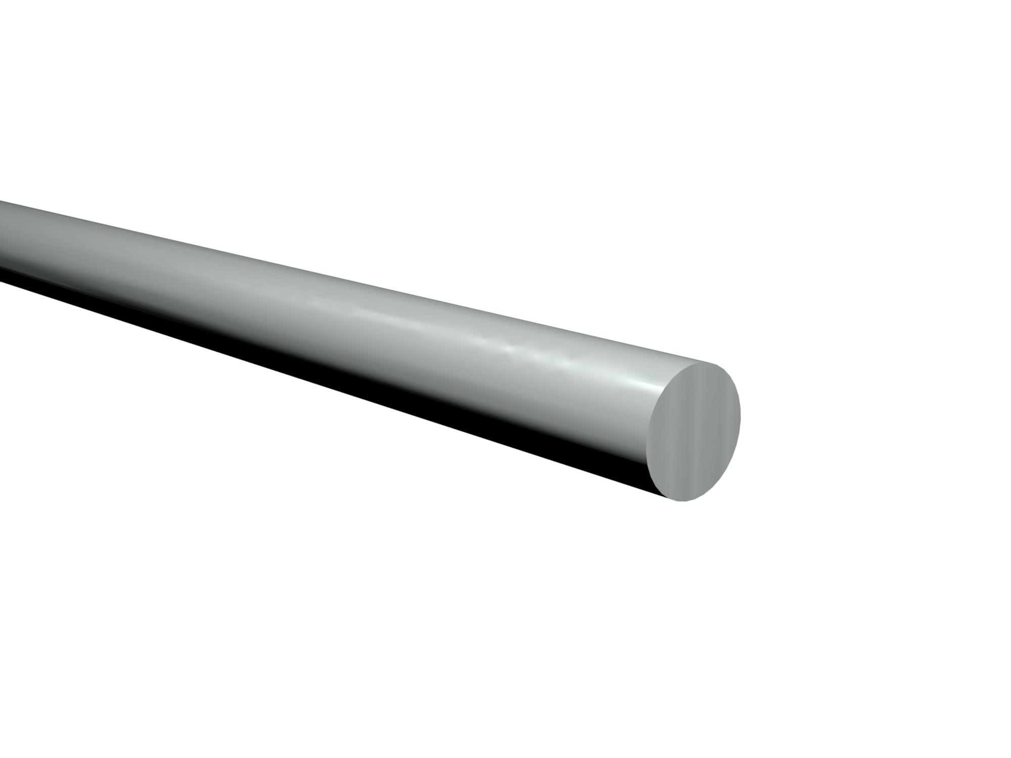 Bara rotunda, aluminiu, 4 mm, 1 m, argintiu