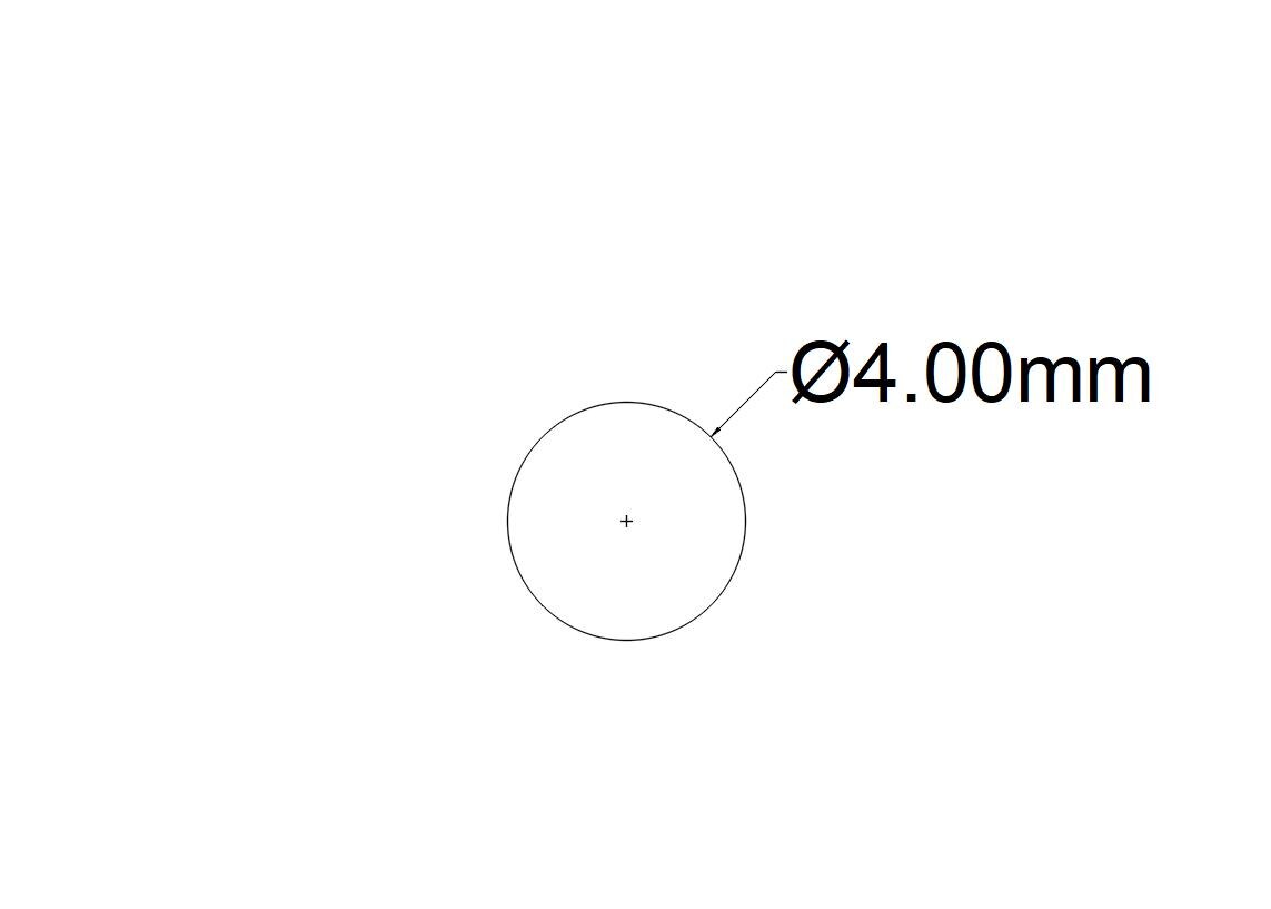 Bara rotunda, aluminiu, 4 mm, 1 m, argintiu