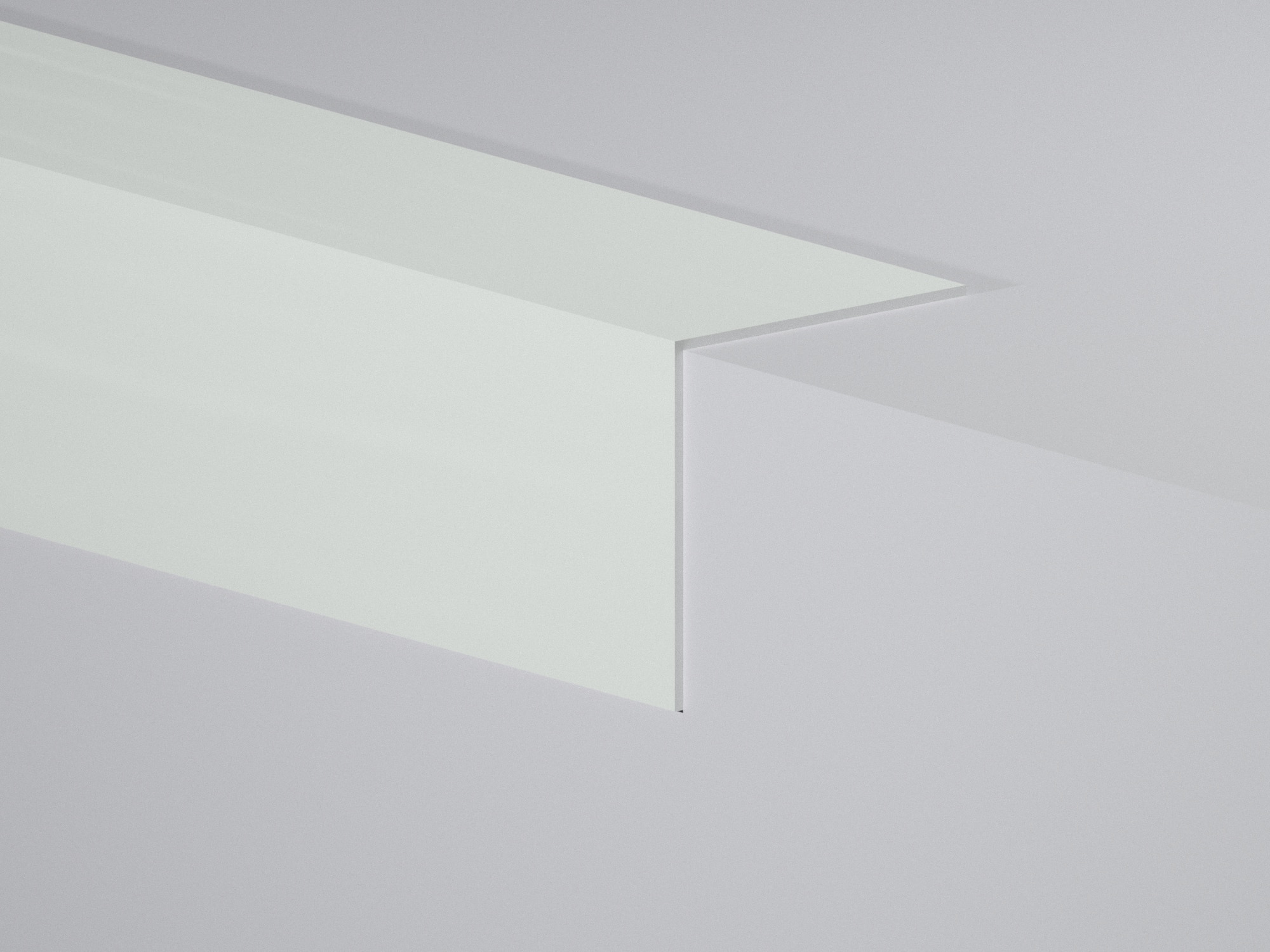 CORNIER PVC ALB 25X25MM 2.50M