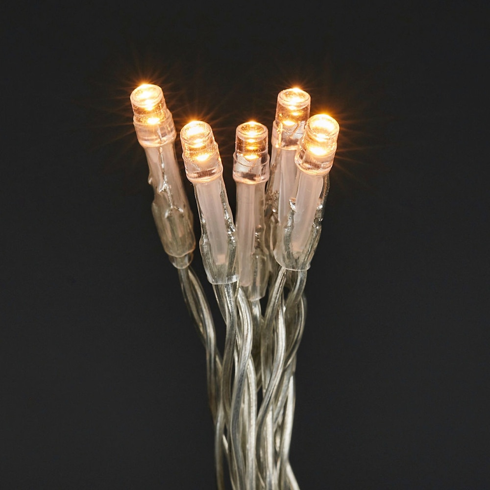 Instalatie de Craciun, 50 LED, 5 m, iluminare alb cald