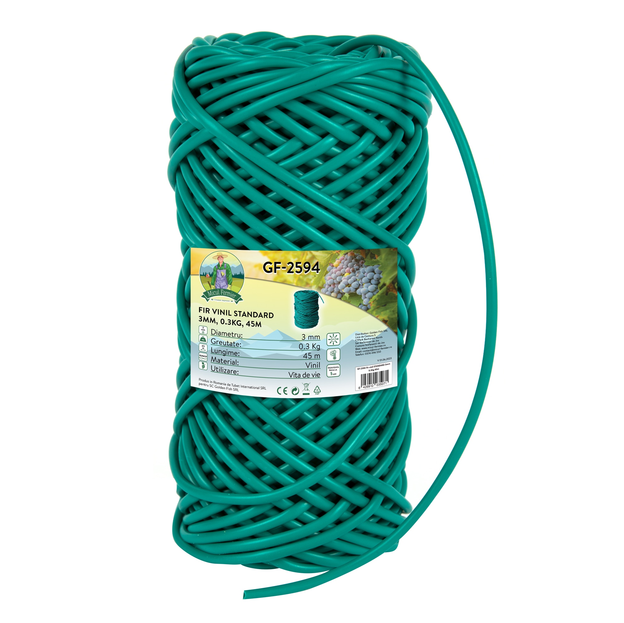 Fir vinil standard MICUL FERMIER, 45m, verde