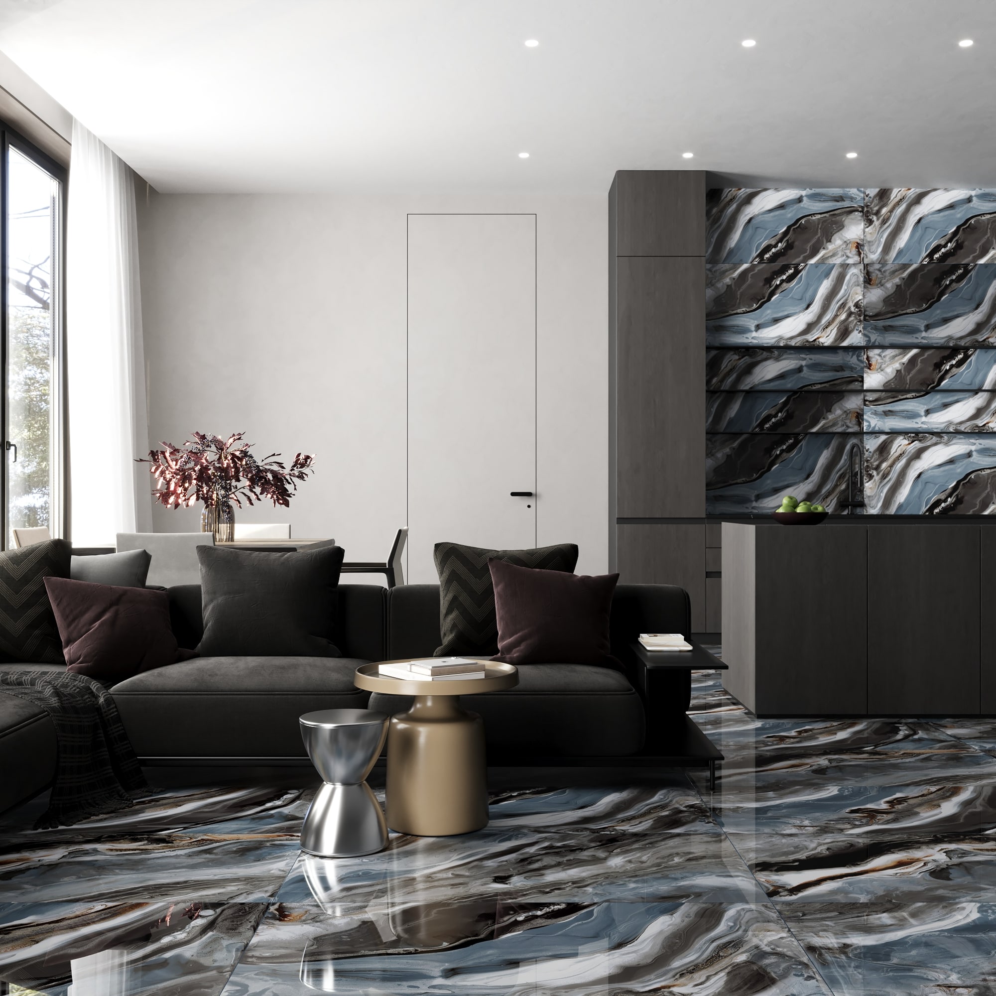 Gresie interior Aqua Natural, portelanata, 120 x 60 cm, 1.44 mp/cutie