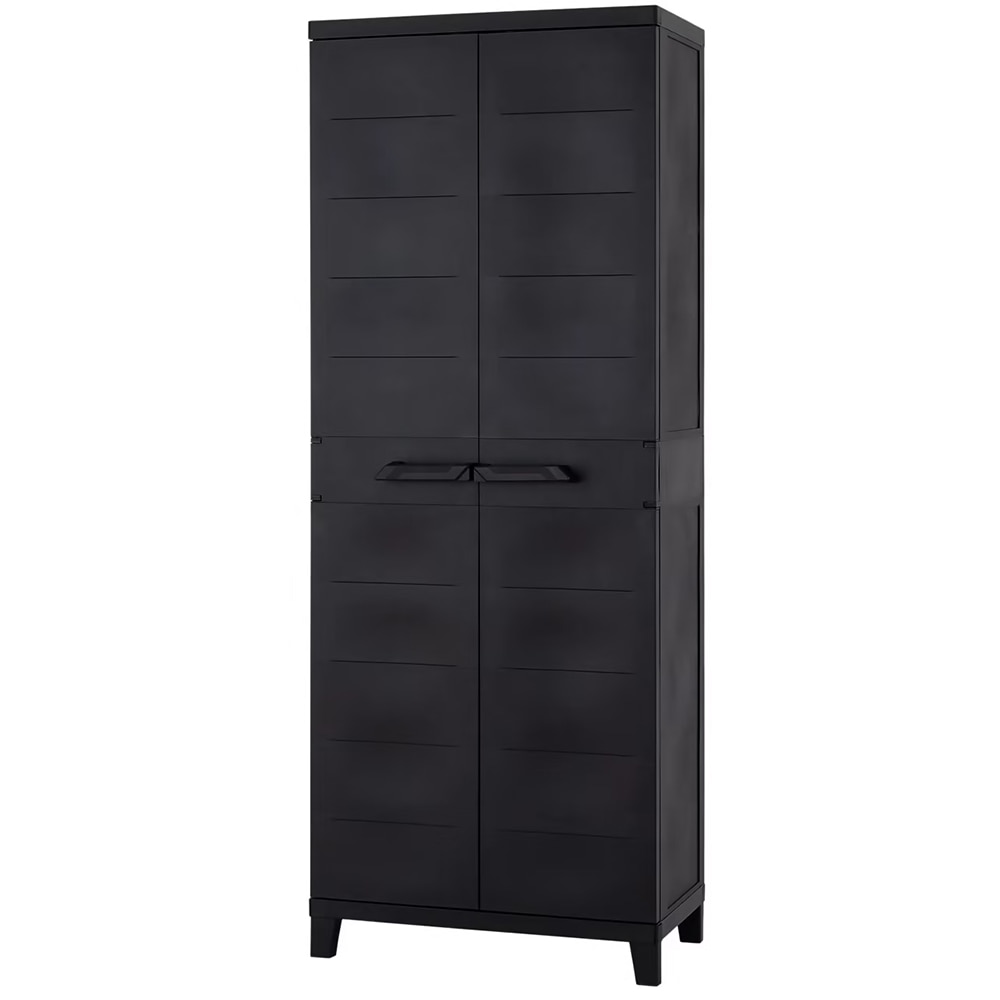 Dulap depozitare, plastic, 66 x 40 x 172 cm, negru