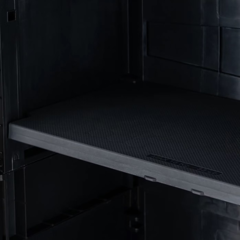 Dulap depozitare, plastic, 66 x 40 x 172 cm, negru