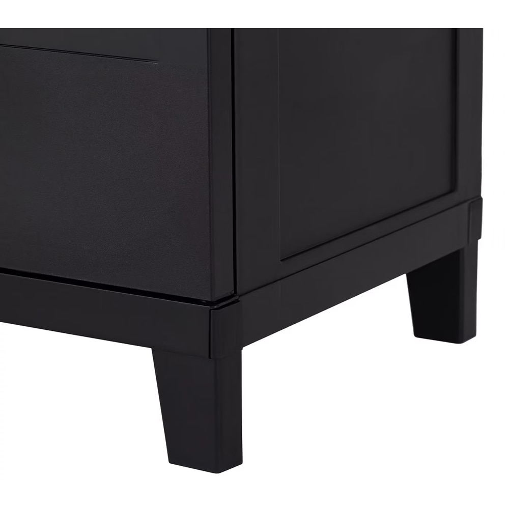 Dulap depozitare, plastic, 66 x 40 x 172 cm, negru