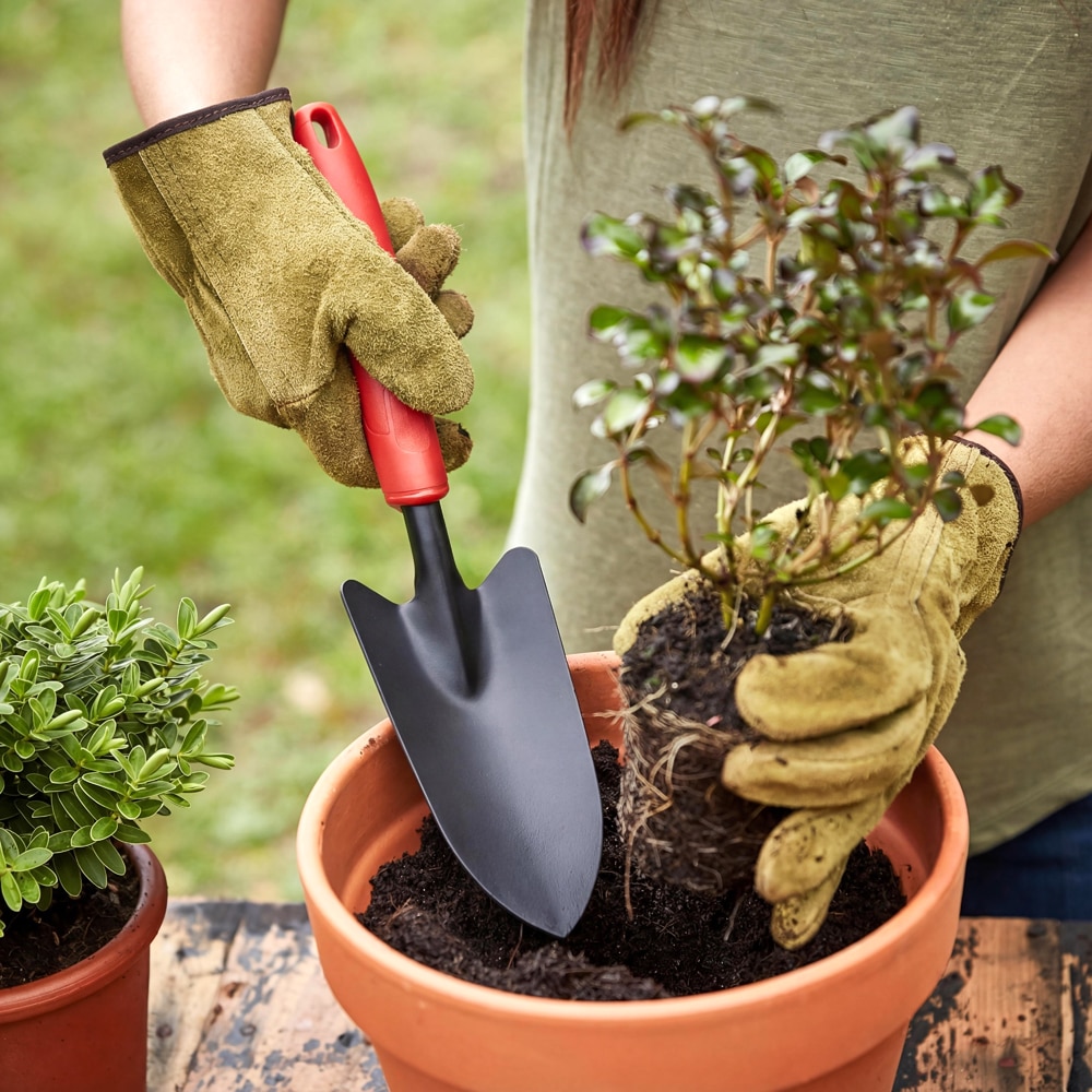 Mini plantator FORGE STEEL, otel, rosu-negru