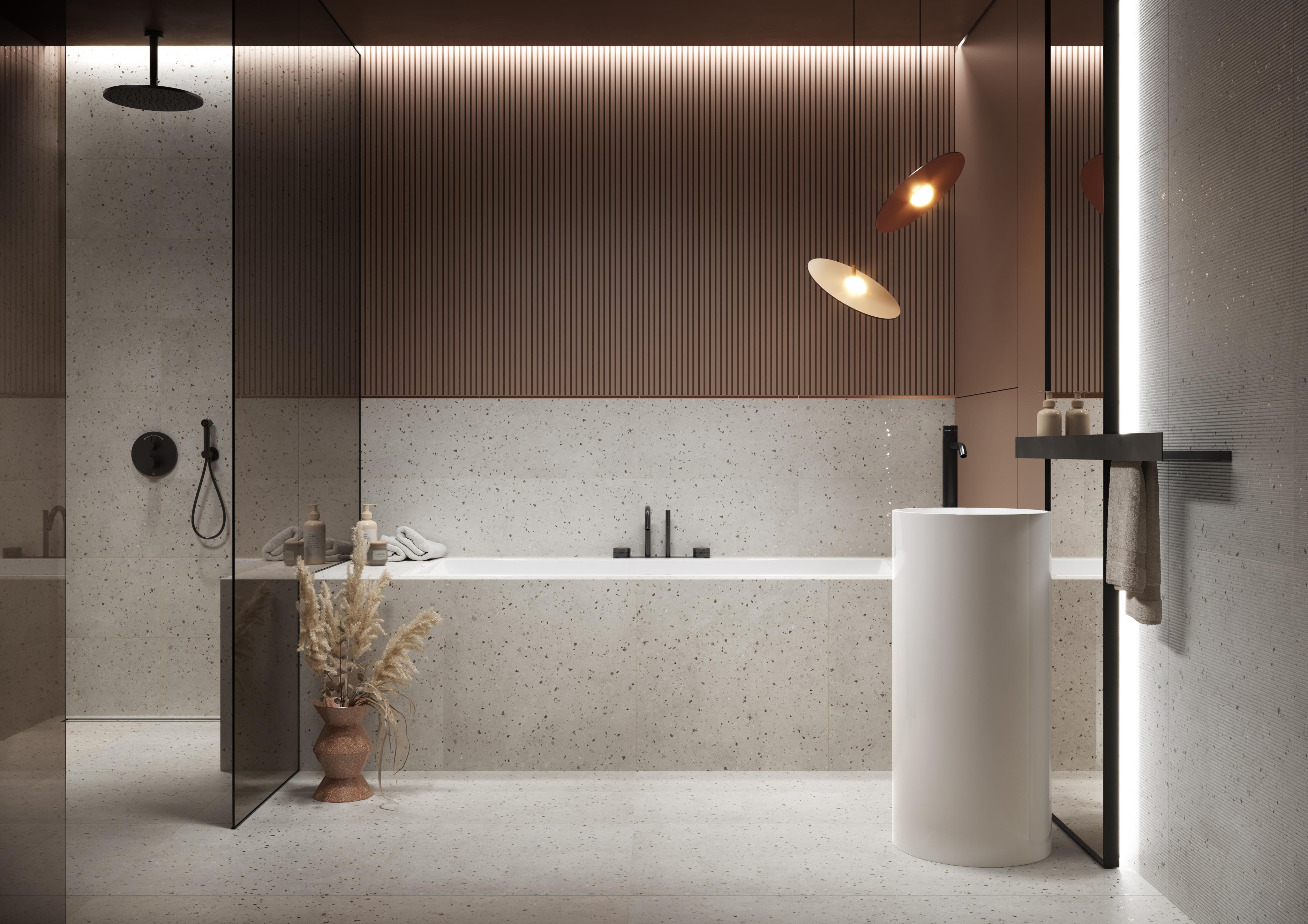 Faianta interior Posito Grys Matt Concrete, 29.8 x 59.8 cm, 1.25 mp/cutie, gri