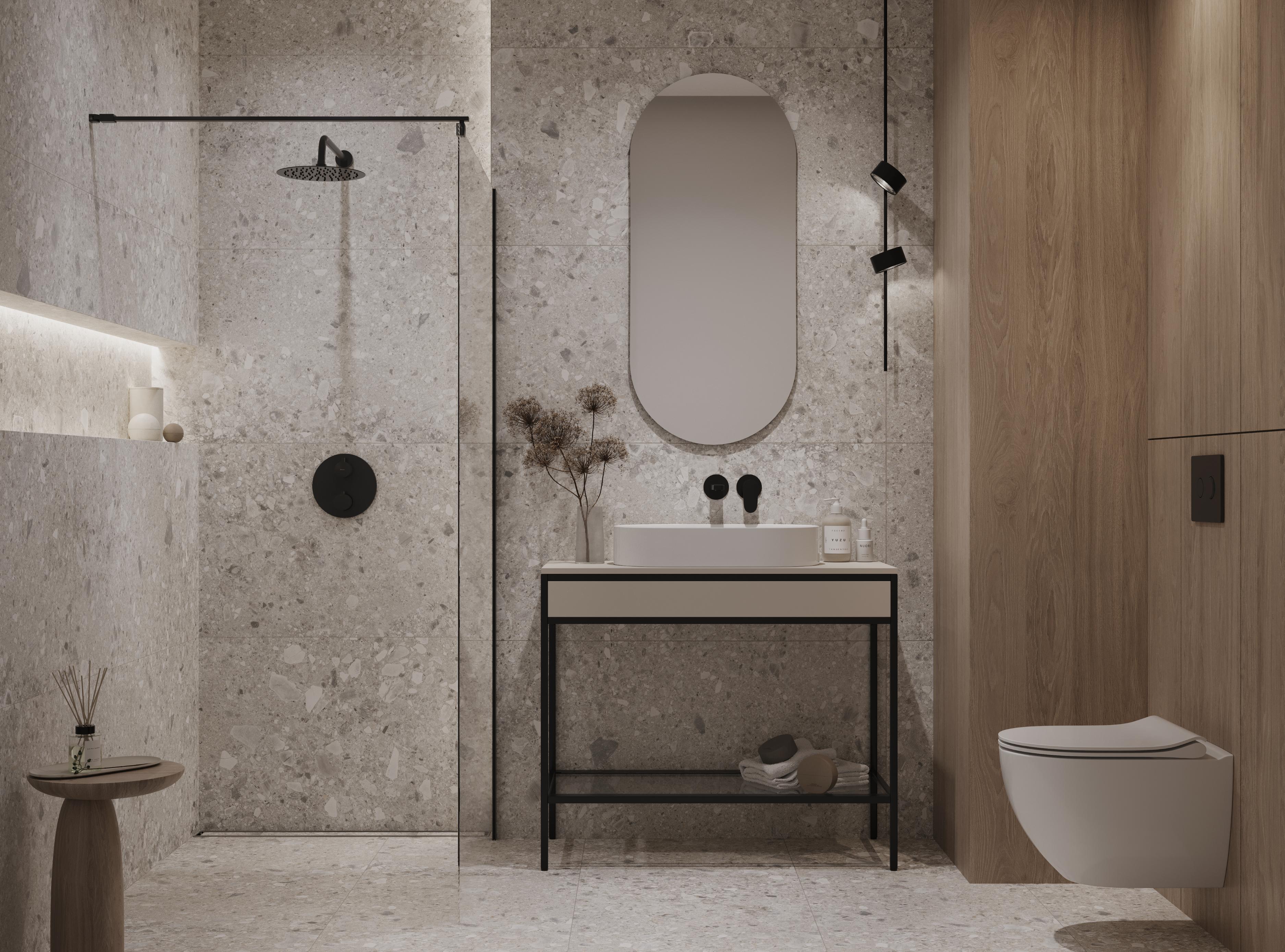 Gresie Cersanit Fildy, gri, interior/exterior, 120 x 60 cm, 1.43 mp/cutie, PEI 4