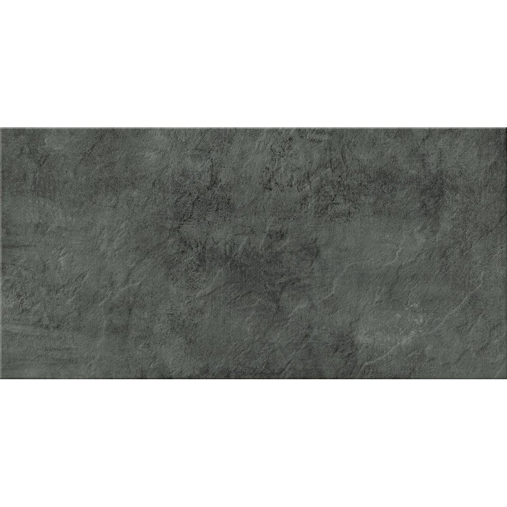 Gresie interior/exterior Cersanit Pietra, 60 x 30 cm, 1.6 mp/cutie, gri inchis
