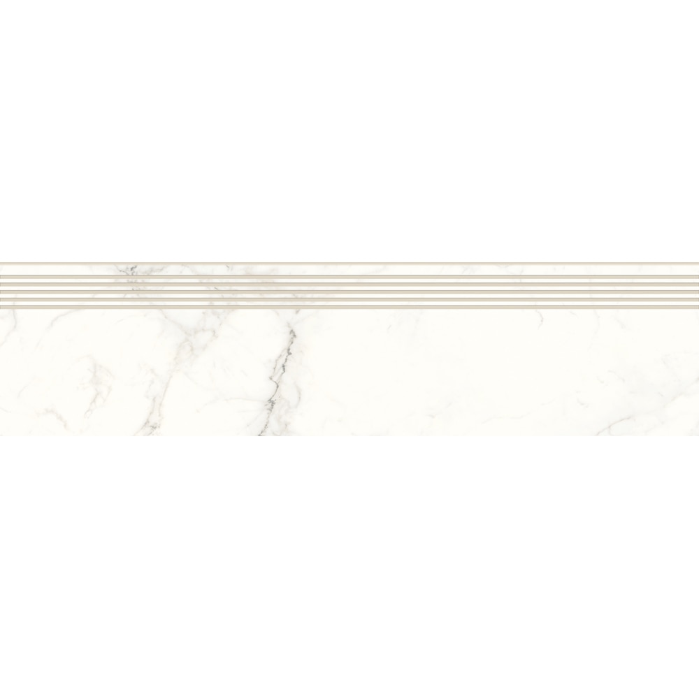 Gresie exterior/interior Calacatta Mild Stone, 29.8 x 119.8 cm, 0.71 mp/cutie, alb