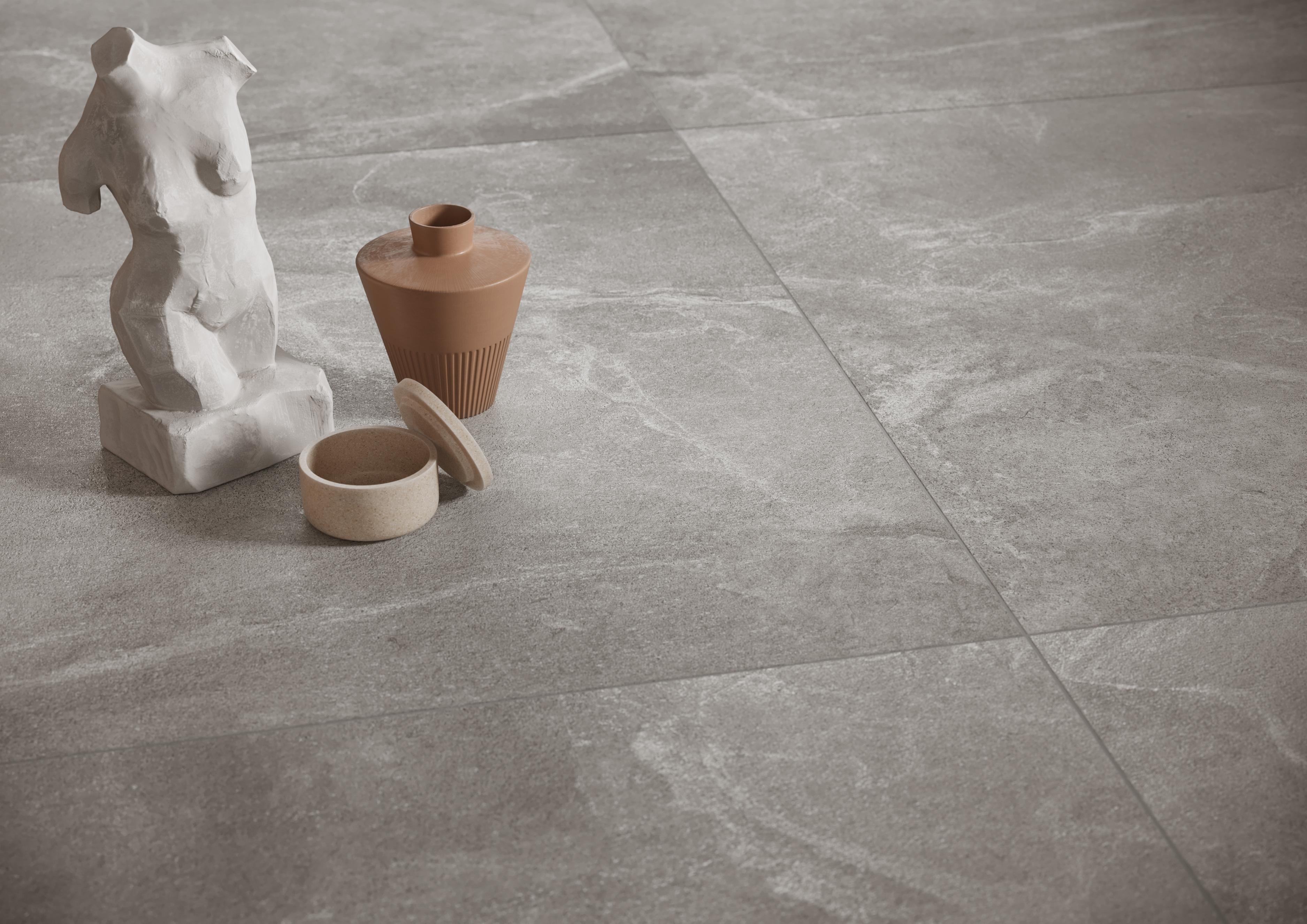 Gresie interior/exterior Cersanit Marengo, gri deschis, 120 x 60 cm, suprafata 1,43 mp, PEI 4