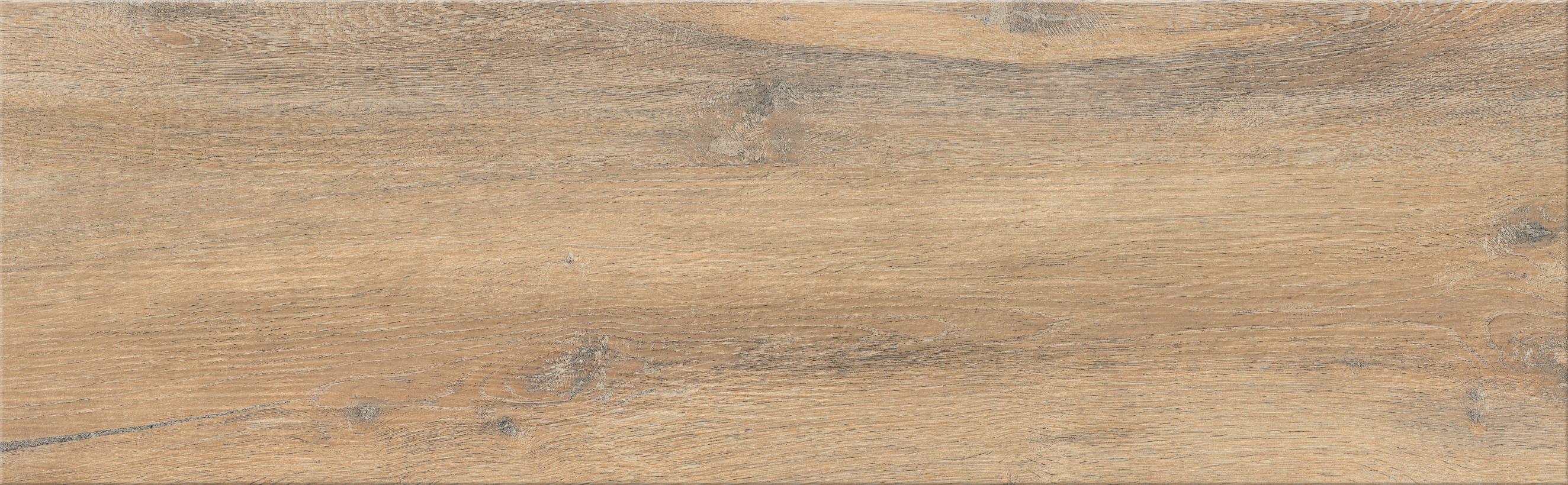 Gresie interior/exterior Cersanit Stampwood, maro, 60 x 18.5 cm, suprafata 1 mp, PEI 4