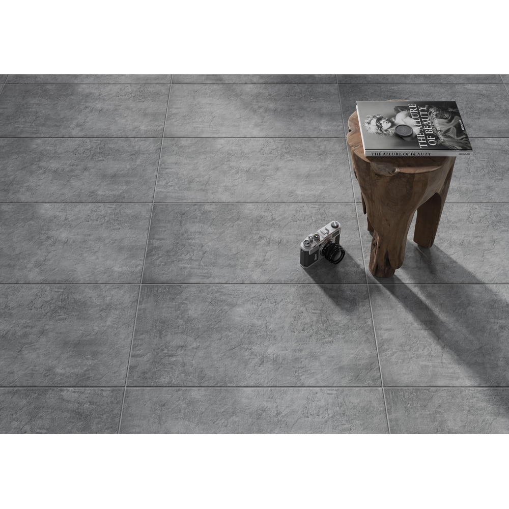 Gresie interior/exterior Cersanit Pietra, 60 x 30 cm, 1.6 mp/cutie, gri