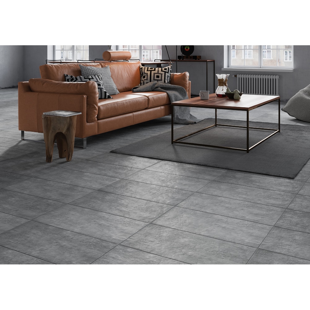 Gresie interior/exterior Cersanit Pietra, 60 x 30 cm, 1.6 mp/cutie, gri