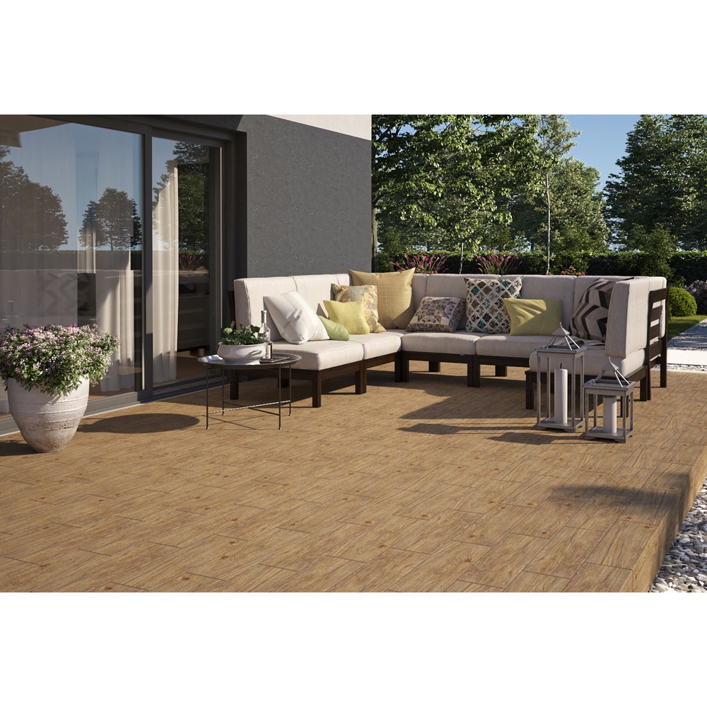 Gresie interior/exterior Cersanit Gryffin, 60 x 18.5 cm, 1 mp/cutie, bej