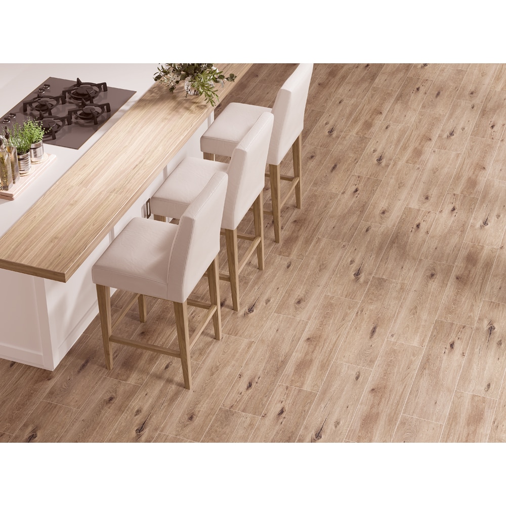 Gresie interior/exterior Cersanit Forwood, 60 x 18.5 cm, 1 mp/cutie, maro