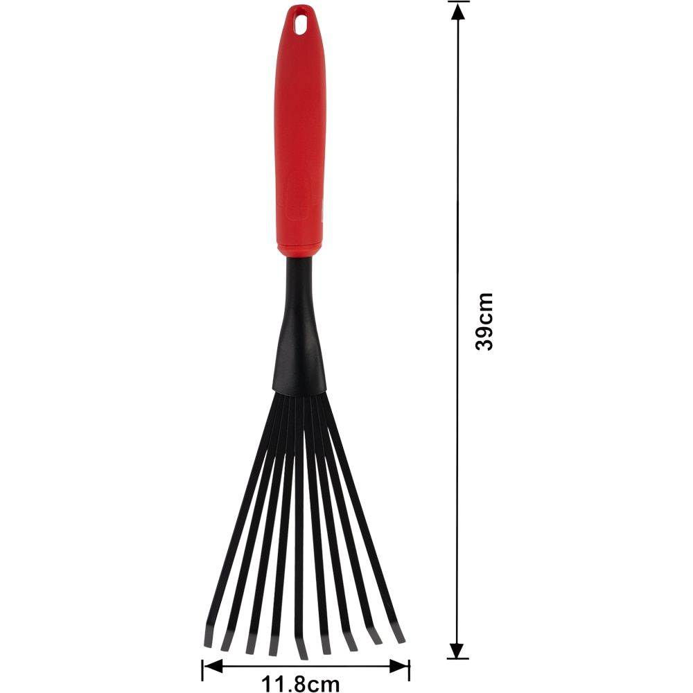 Mini grebla dreapta FORGE STEEL, otel, rosu-negru