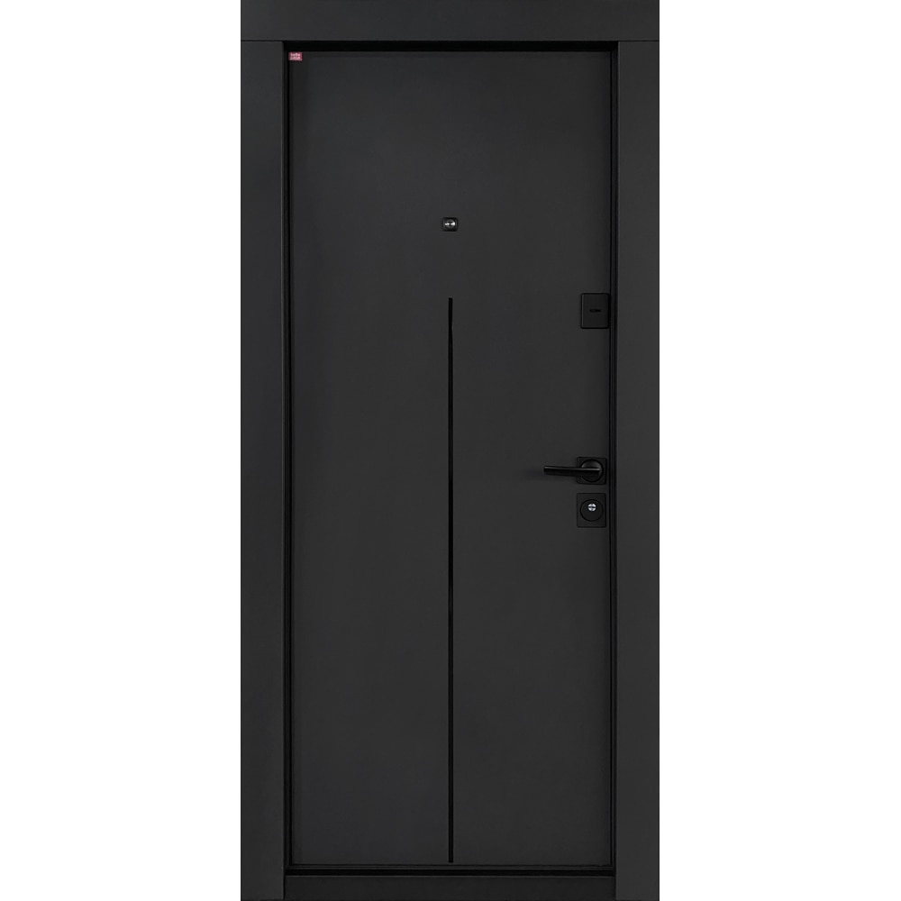 Usa exterior BELLA CASA BC303, fara geam, stanga, metal, 77 x 194 cm, antracit-alb