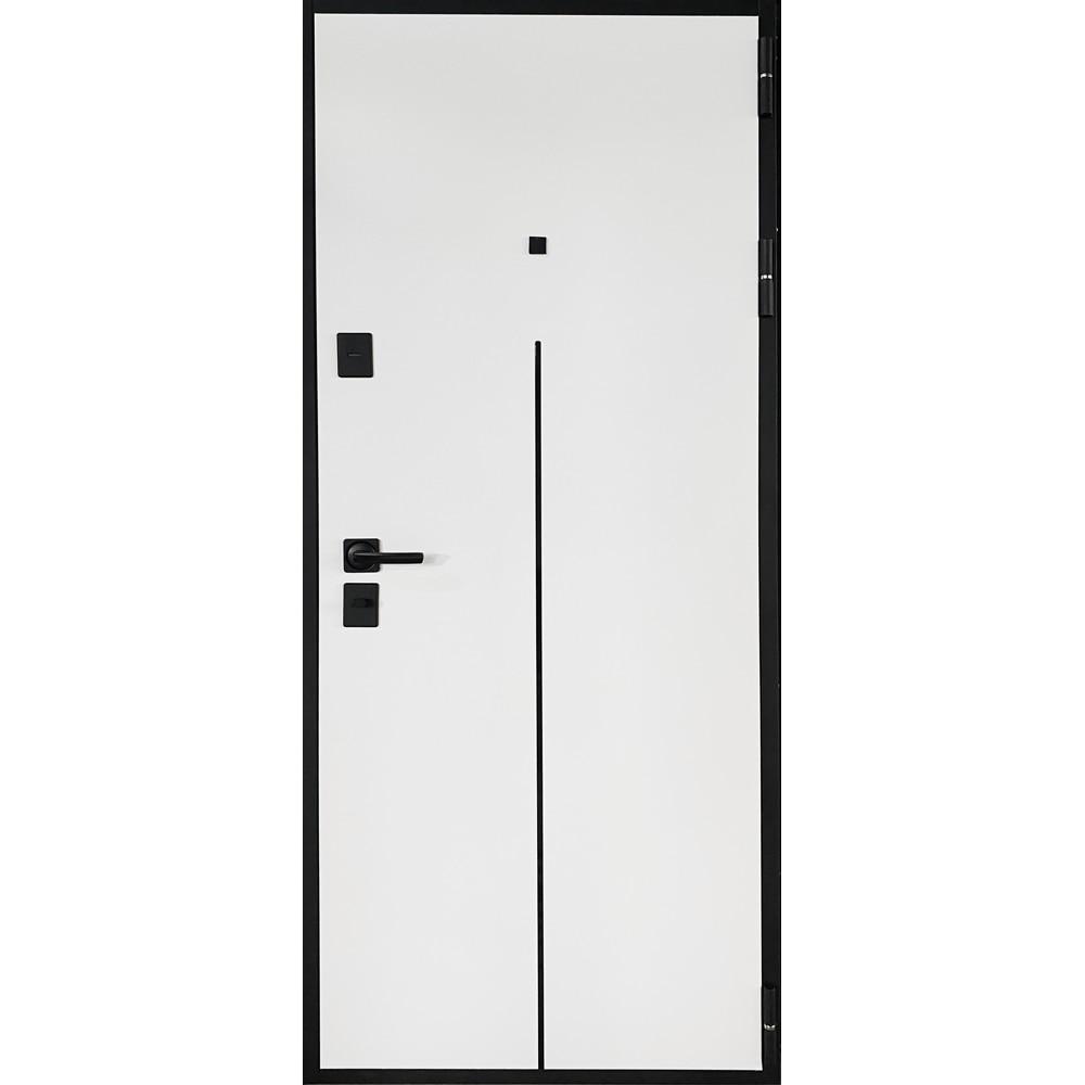 Usa exterior BELLA CASA BC303, fara geam, stanga, metal, 77 x 194 cm, antracit-alb