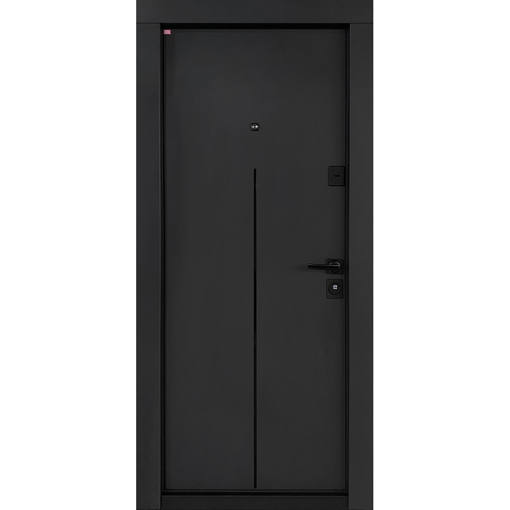 Usa exterior BELLA CASA BC303, fara geam, dreapta, metal, 77 x 194 cm, antracit-alb