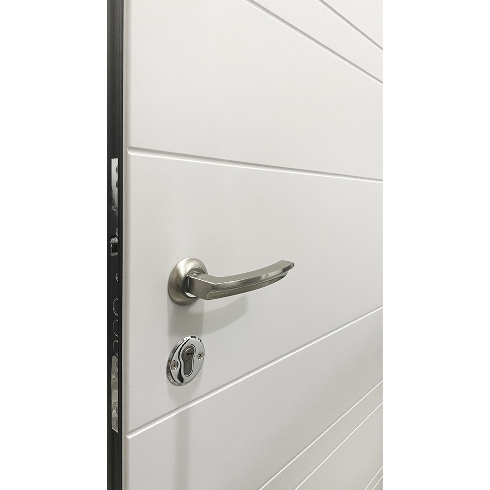 Usa exterior BELLA CASA BC700, fara geam, dreapta, metal, 77 x 194 cm, antracit-alb