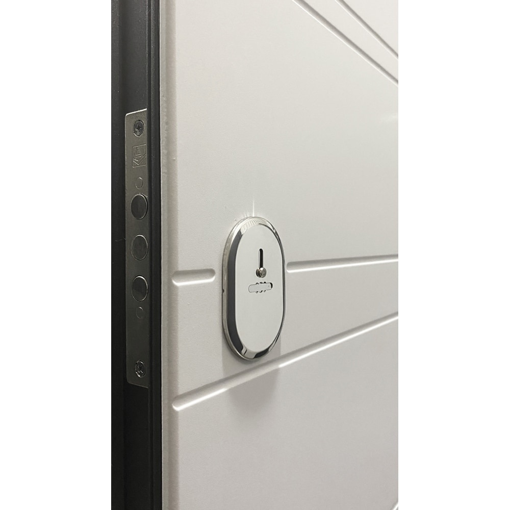 Usa exterior BELLA CASA BC700, fara geam, dreapta, metal, 77 x 194 cm, antracit-alb