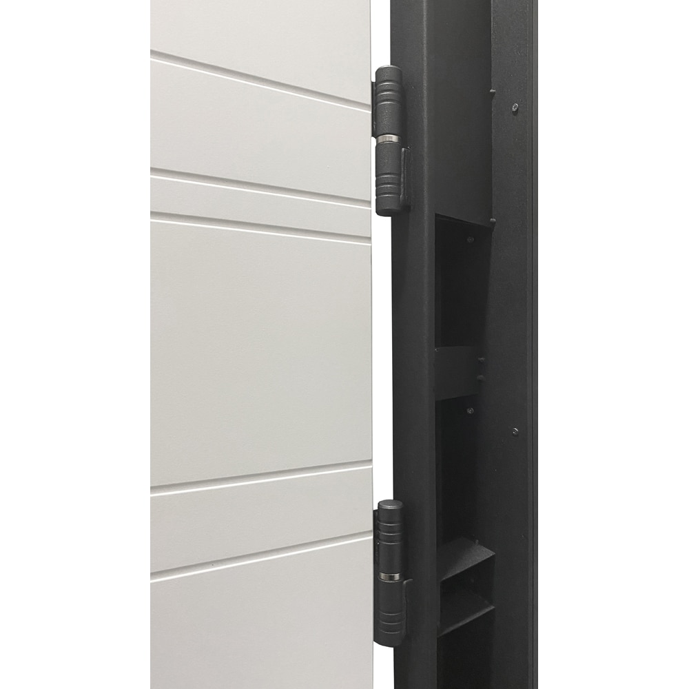 Usa exterior BELLA CASA BC700, fara geam, dreapta, metal, 77 x 194 cm, antracit-alb