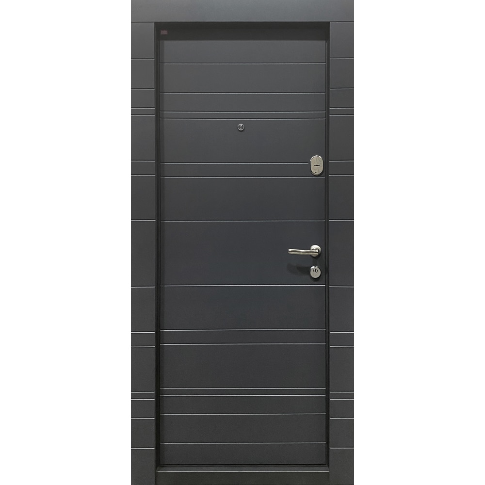 Usa exterior BELLA CASA BC700, fara geam, dreapta, metal, 77 x 194 cm, antracit-alb