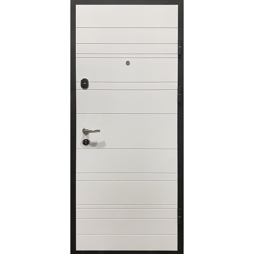 Usa exterior BELLA CASA BC700, fara geam, dreapta, metal, 77 x 194 cm, antracit-alb