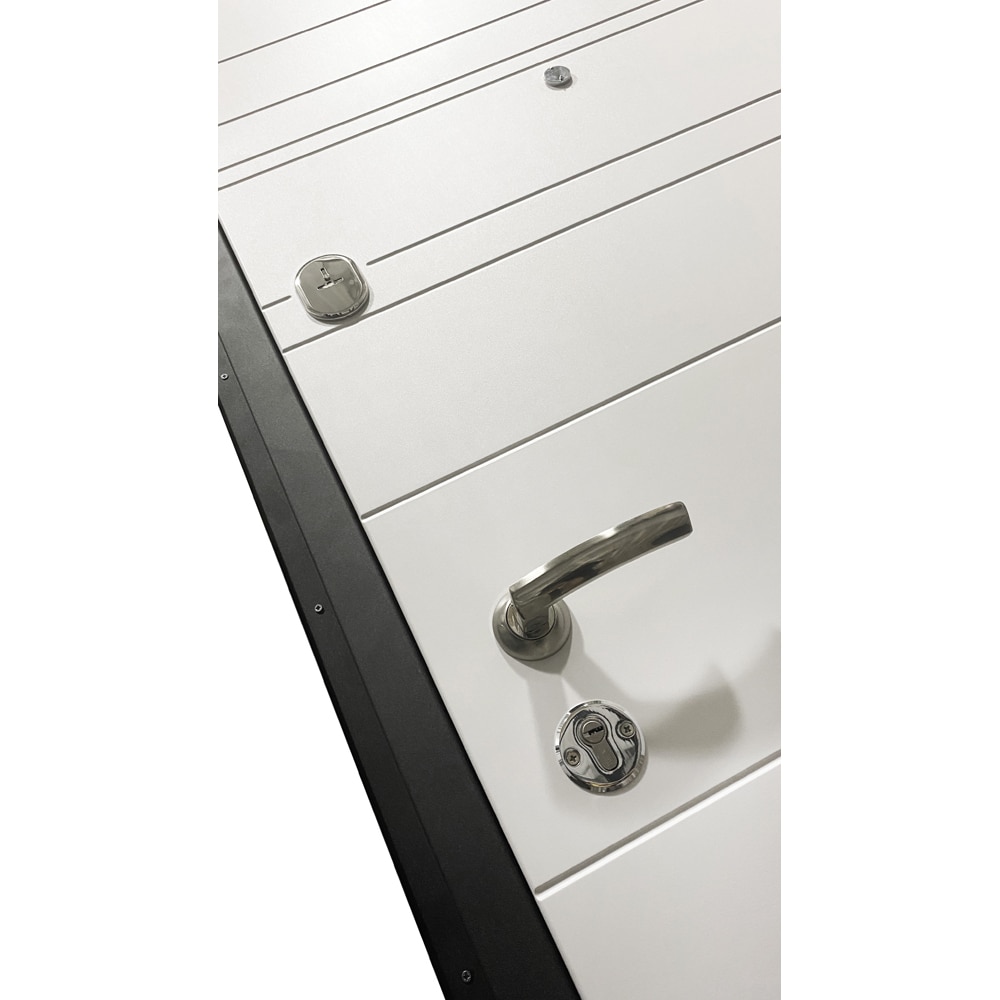 Usa exterior BELLA CASA BC700, fara geam, dreapta, metal, 77 x 194 cm, antracit-alb