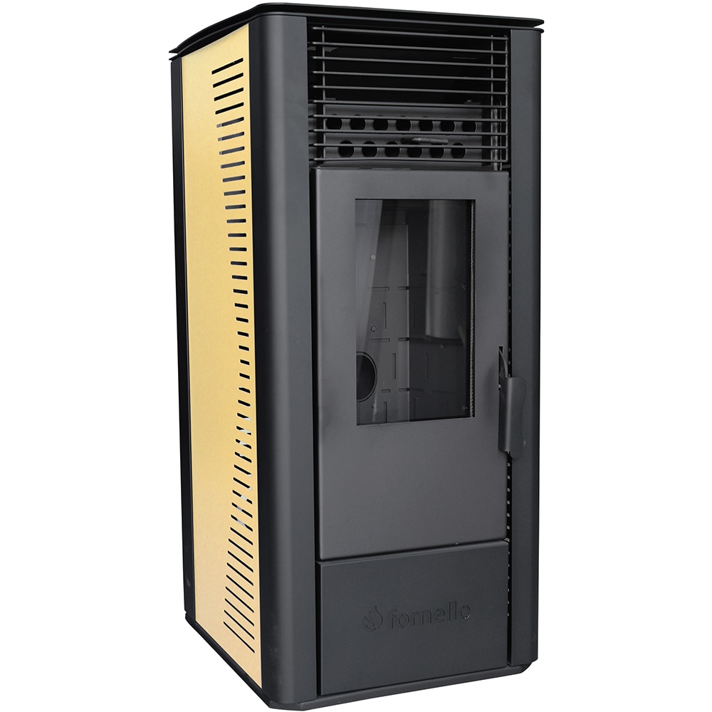 Semineu pe peleti FORNELLO Sophia, 11kW, ivoire