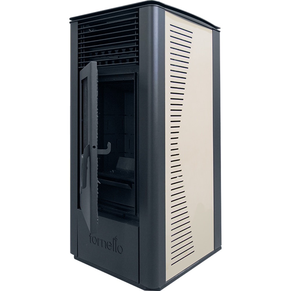 Semineu pe peleti FORNELLO Sophia, 11kW, ivoire