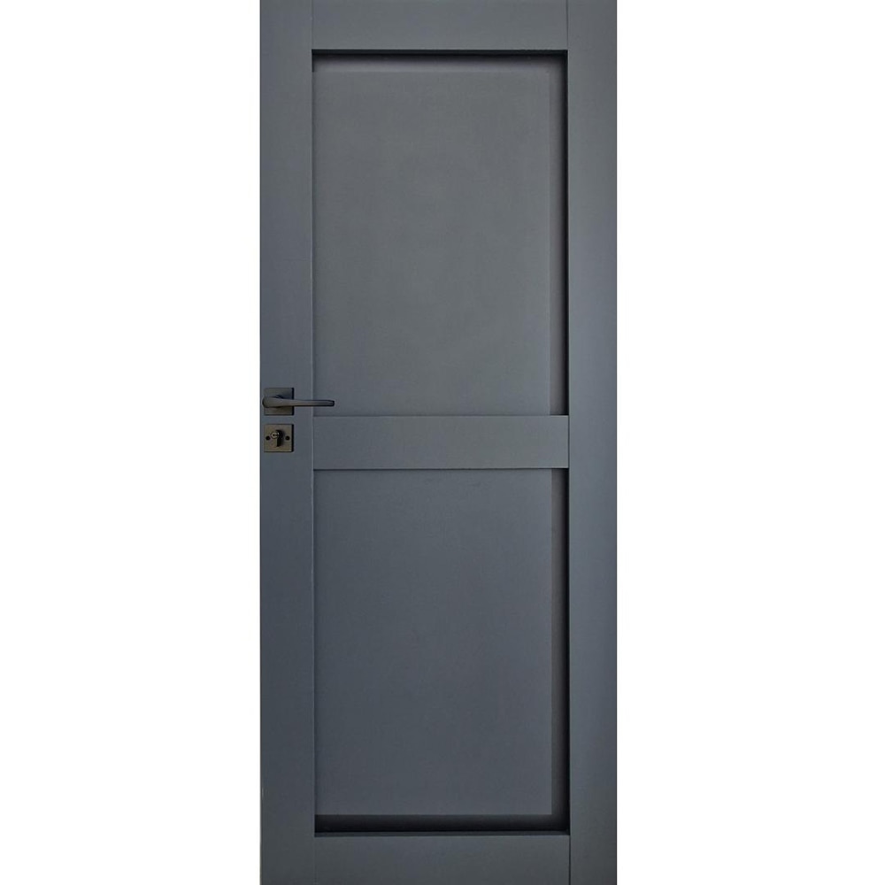 Usa interior Pamate A04, cu plexiglas, reversibila, MDF, 70 x 204 cm, gri antracit