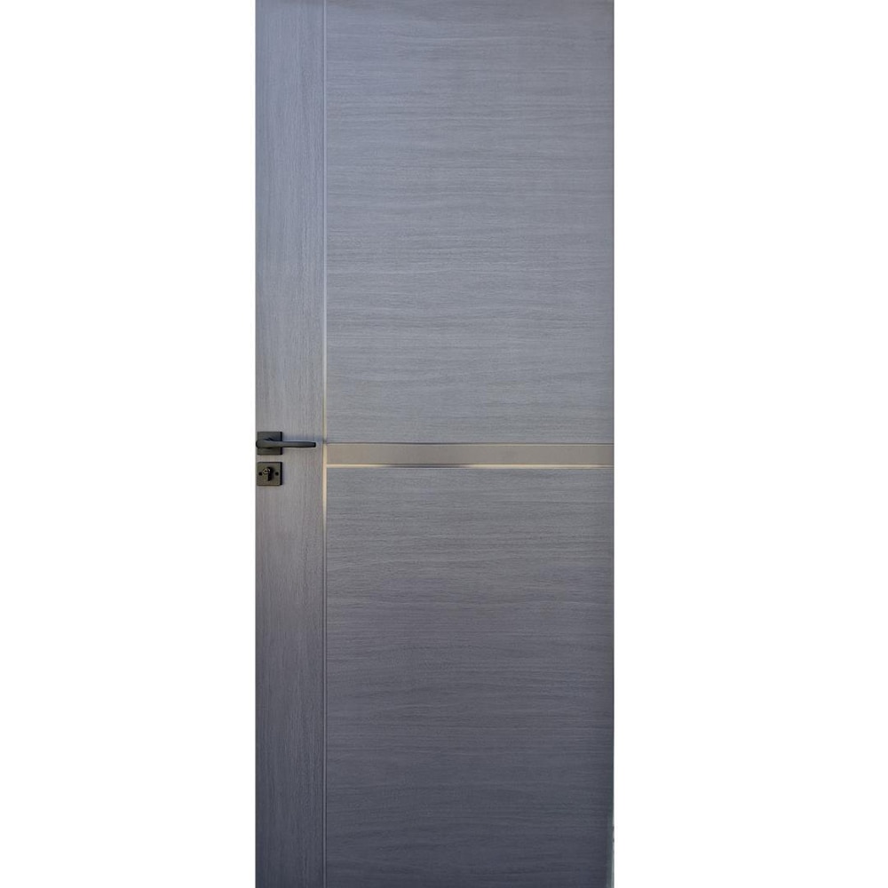 Usa interior Pamate PL A01, fara geam, reversibila, MDF, 60 x 204 cm, gri