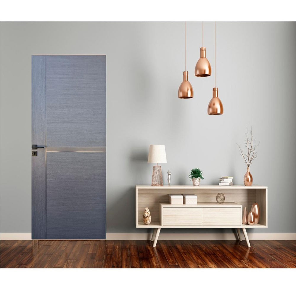 Usa interior Pamate PL A01, fara geam, reversibila, MDF, 60 x 204 cm, gri