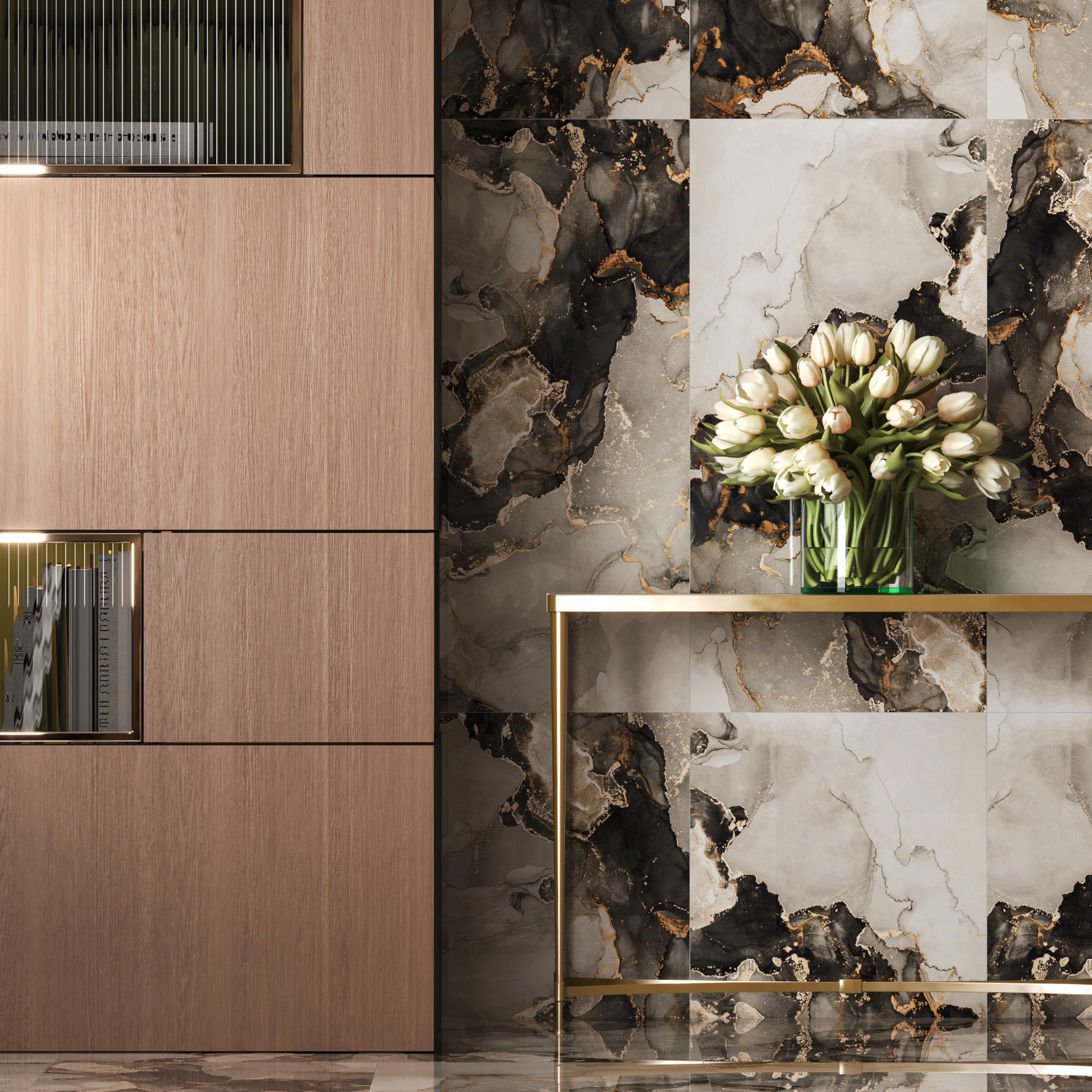 Gresie interior/exterior Artis Gold, gri, portelanata, 120 x 60 cm, 1.44 mp/cutie, PEI 3