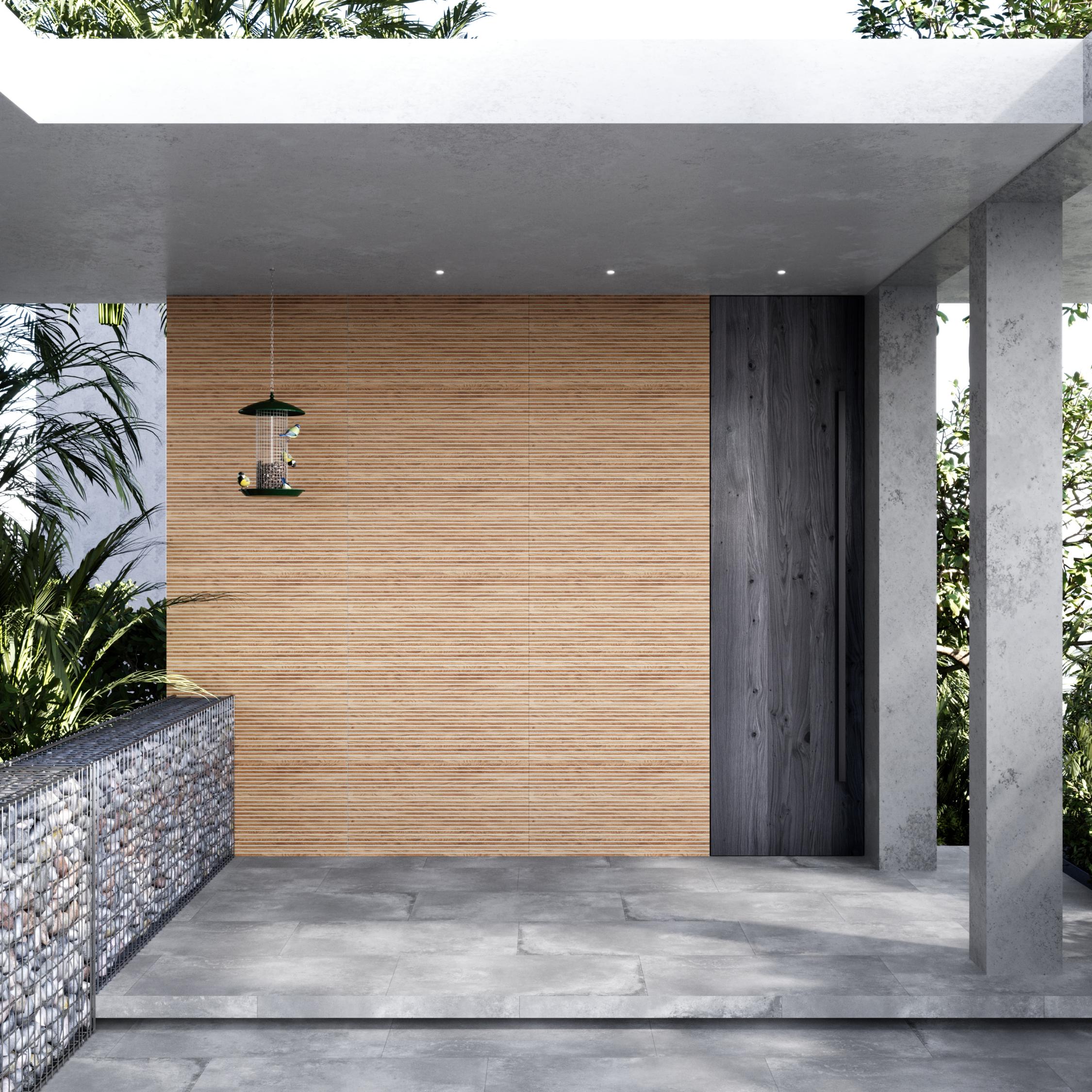 Gresie interior/exterior Ebony Wood, maro, portelanata, 120 x 60 cm, suprafata 1.44 mp/cutie, PEI 3