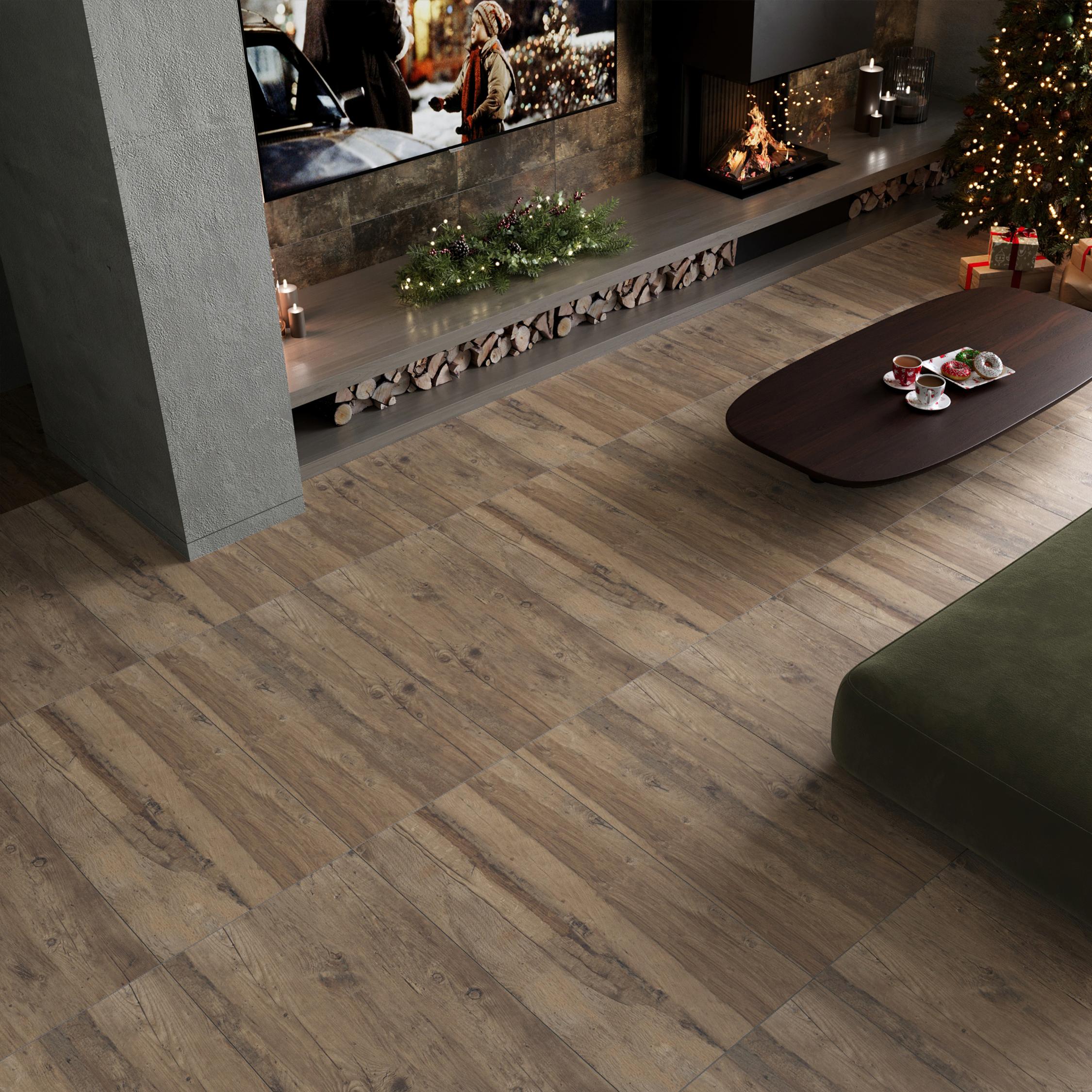 Gresie interior/exterior Tasmanian, maro, portelanata, 120 x 60 cm, suprafata 1.44 mp/cutie, PEI 3