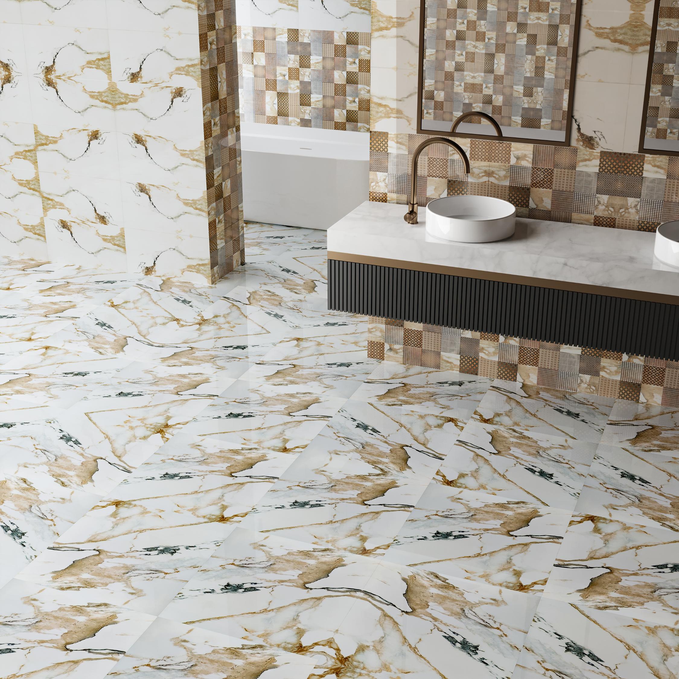 Gresie interior Sparta Beige, bej, 61 x 61 cm, 1.86 mp/cutie, PEI 3