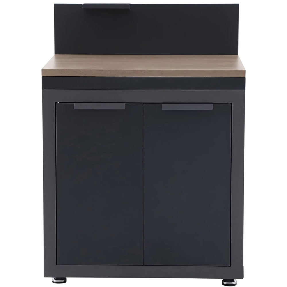 Dulap bucatarie terasa GOODHOME Cucino, 60 x 80 x 110 cm, otel, gri