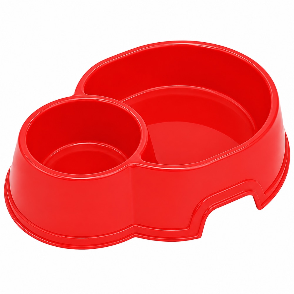 Castron animale GEO, plastic, 24.5 cm, rosu