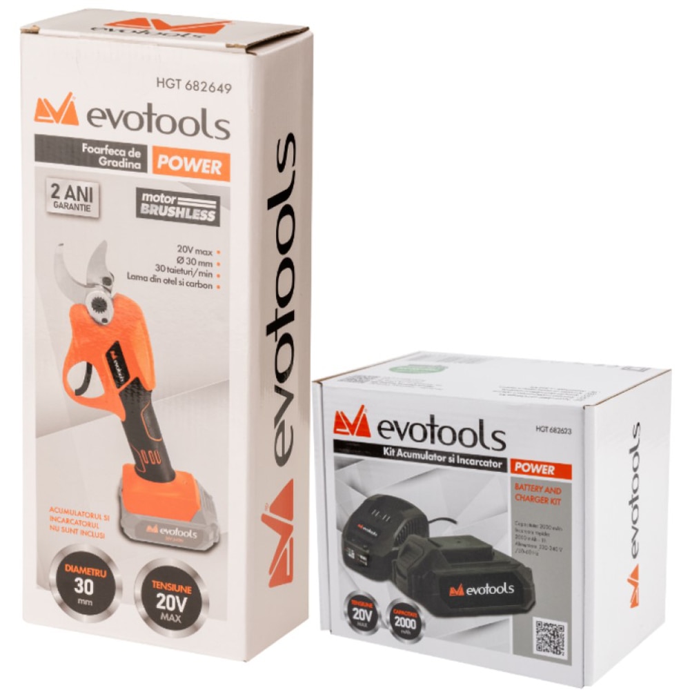 Foarfeca electrica EVOTOOLS, 20V, taiere 30mm