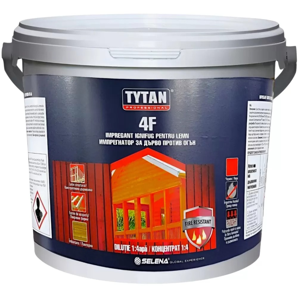 Impregnant ignifug 4F pentru lemn TYTAN, 20 kg