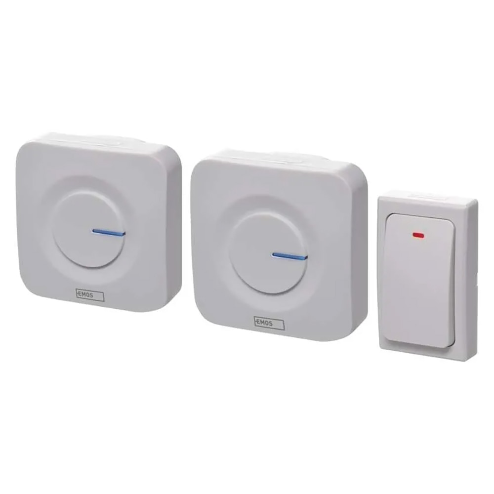 Sonerie wireless EMOS P5731, 36 melodii, 180m, alb