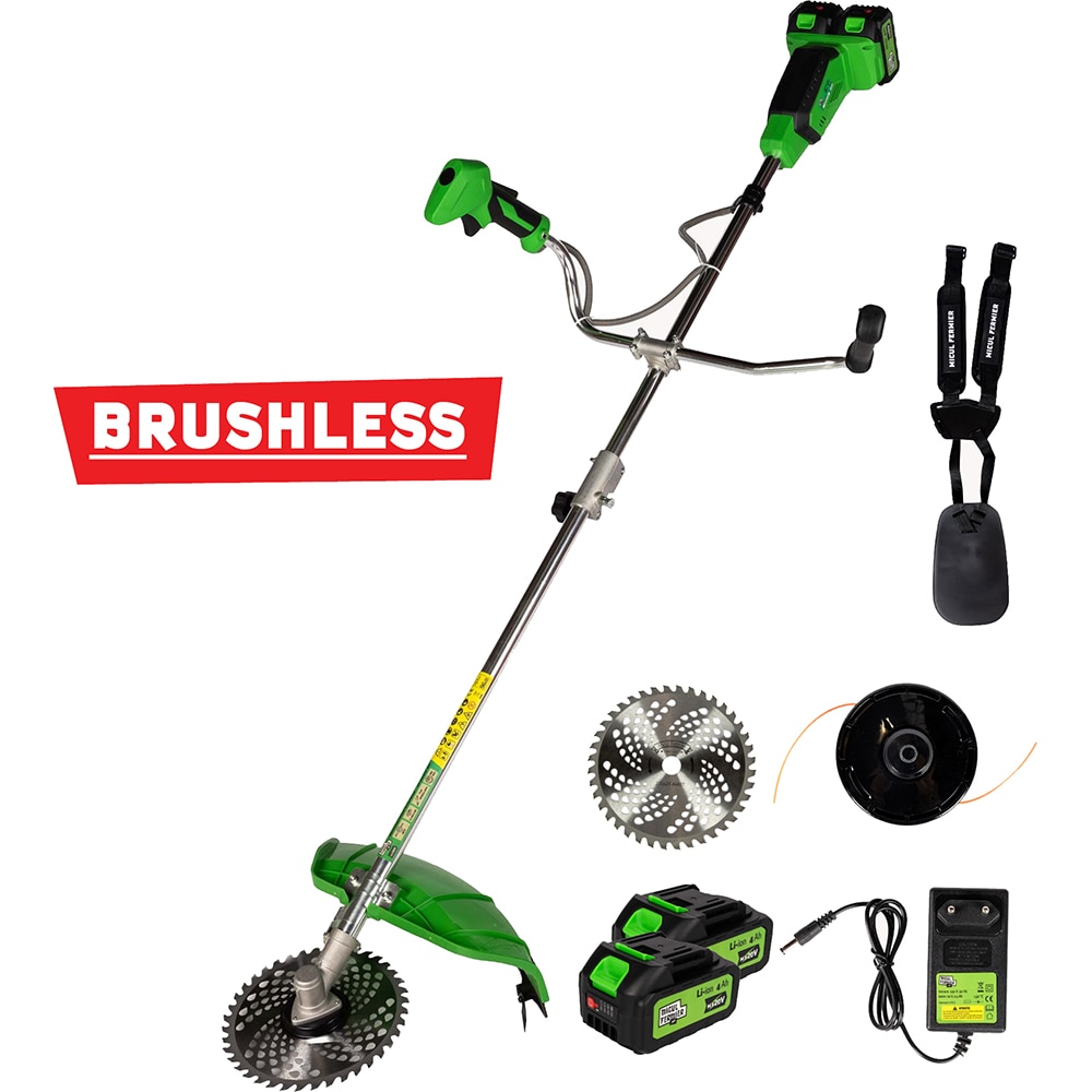 Motocoasa electrica MICUL FERMIER, 4 Ah, 20V, 42 cm, 2 acumulatori