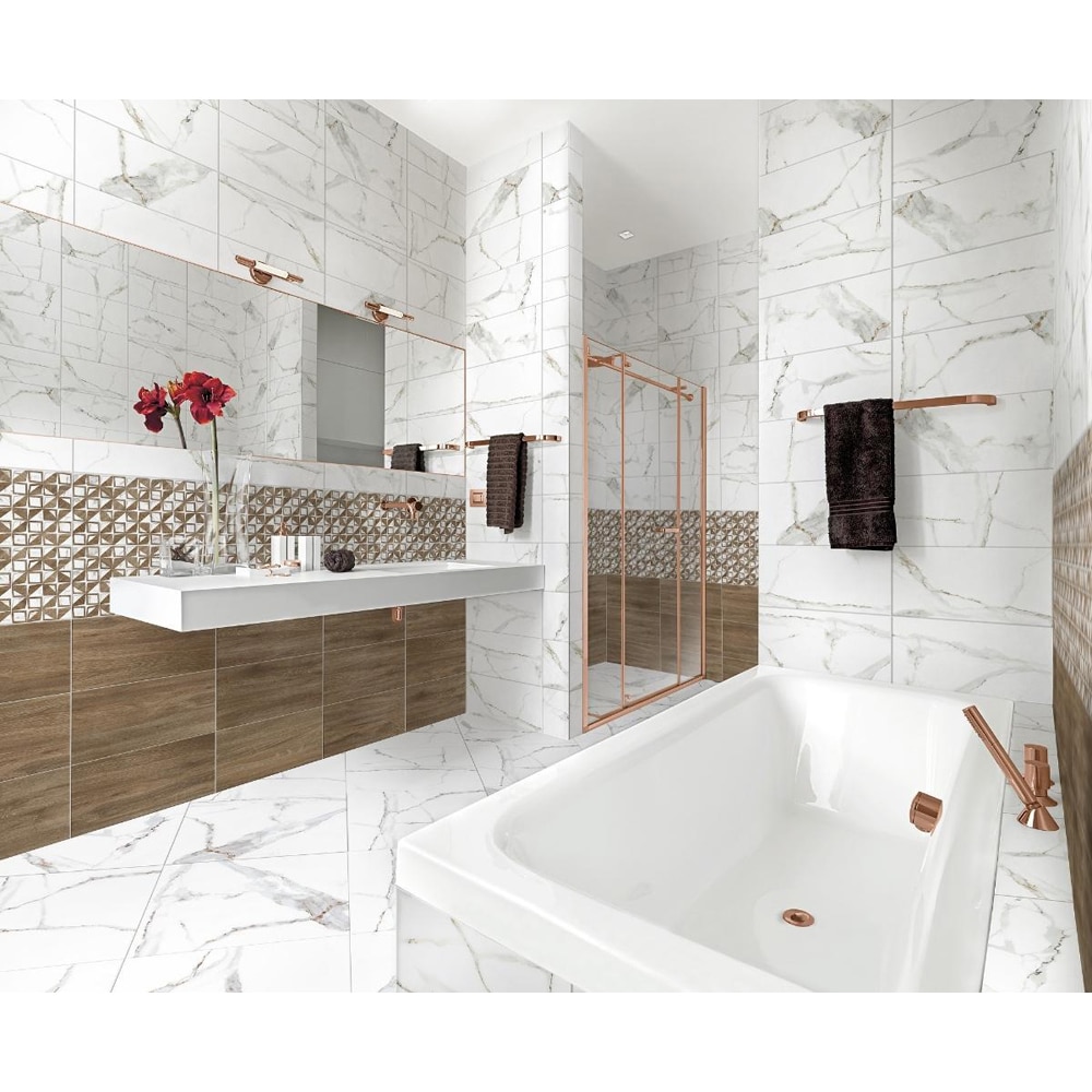 Faianta KAI Delphi, alb, 25 x 50 cm, 9 mm, 1.625 mp/cutie