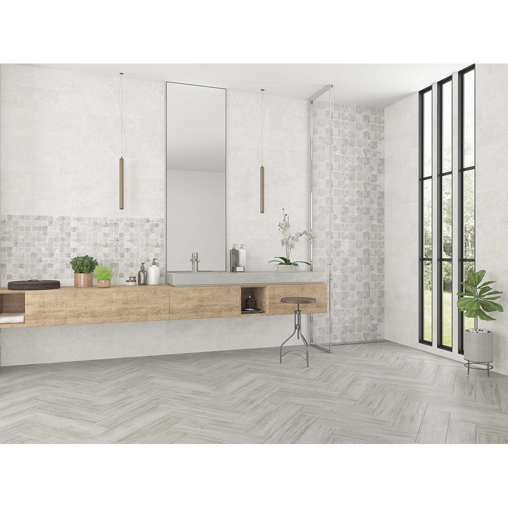 Gresie interior si exterior Infinity, 45 x 45 cm, grosime 8 mm, 1.552m2, gri ciment